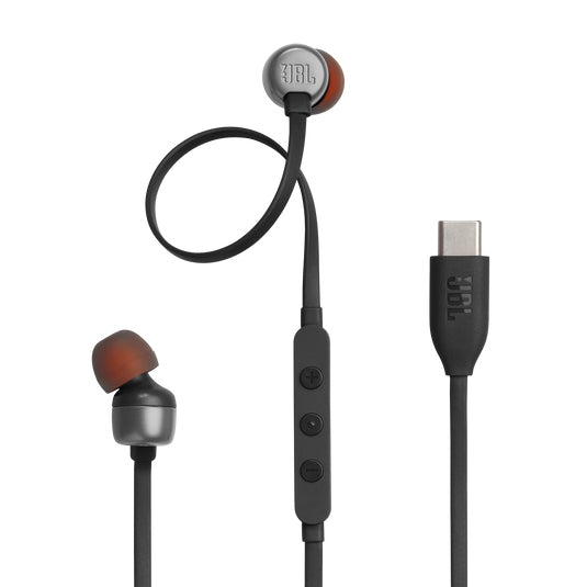JBL Tune 310C – Écouteurs filaires USB-C, Noir