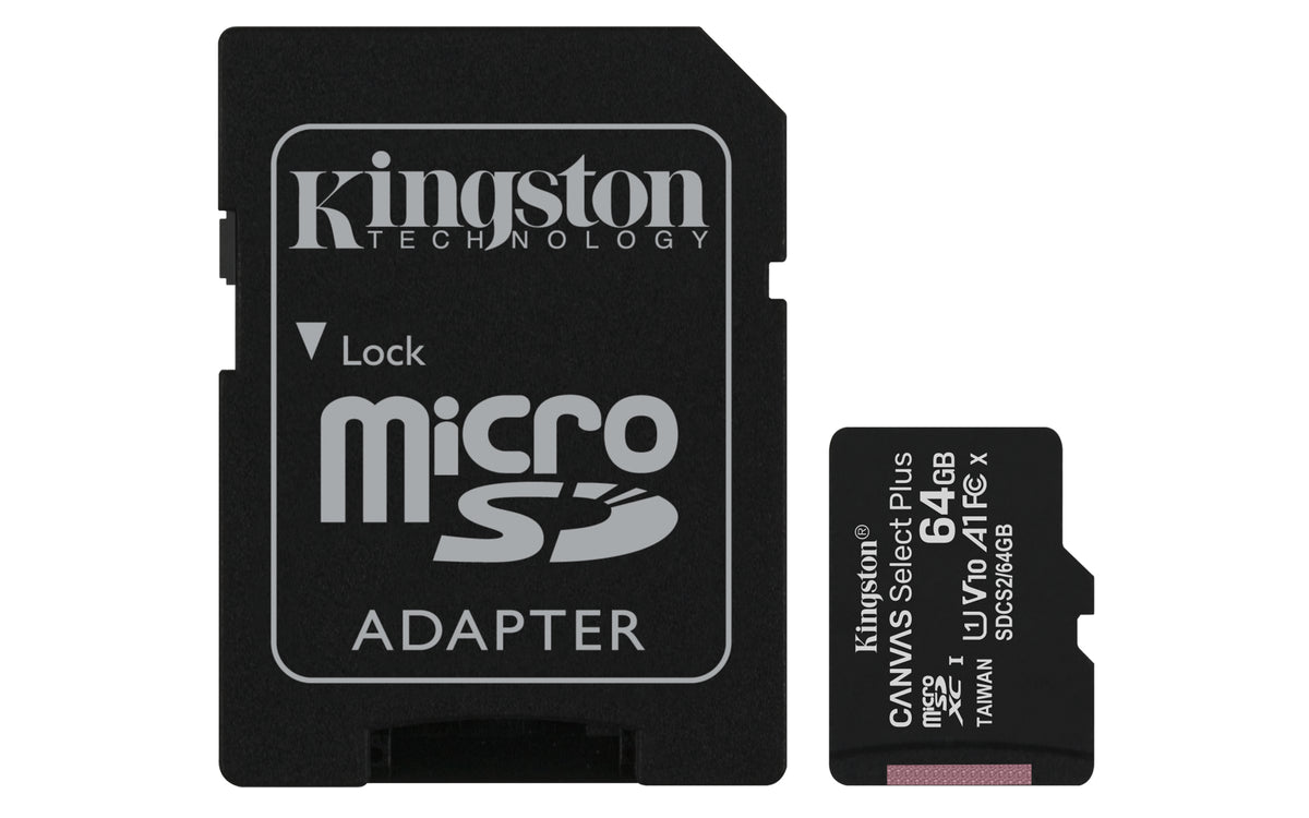 Kingston Memory Card 64GB Microsdxc Canv