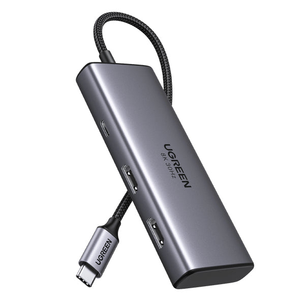 Ugreen – Revodok Hub 206 6-EN-1 USB C (double Hdm
