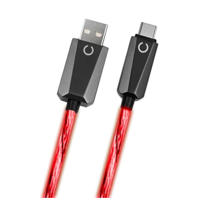 Konix – Kx USB A To C Cable Red LED