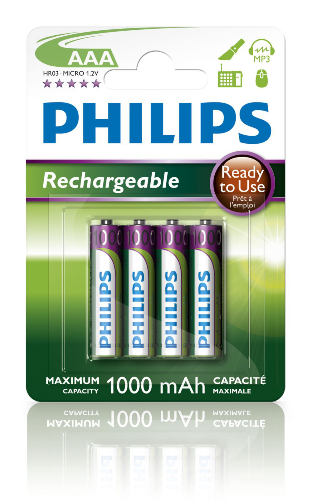 Philips – Rechargable Batttery Aaa Nimh 1000MAH Se
