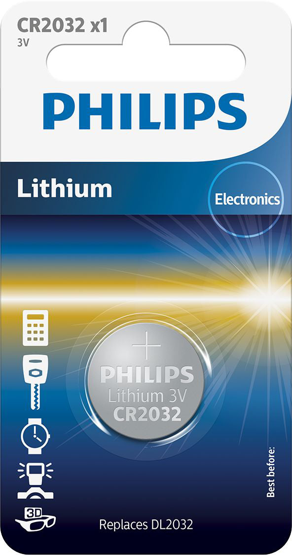 Philips – Battery CR2032 Lithium 1PC Blister