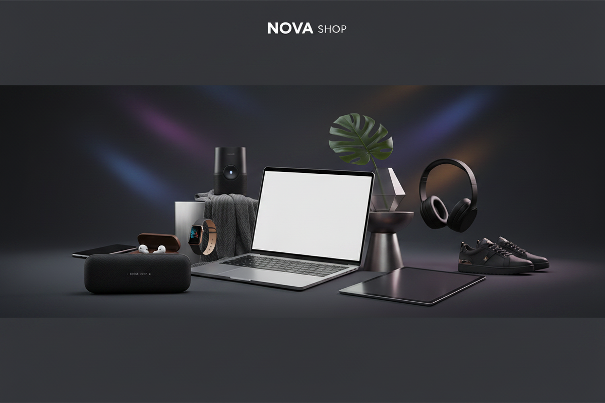 Bannière NOVA SHOP - Lifestyle & Tech
