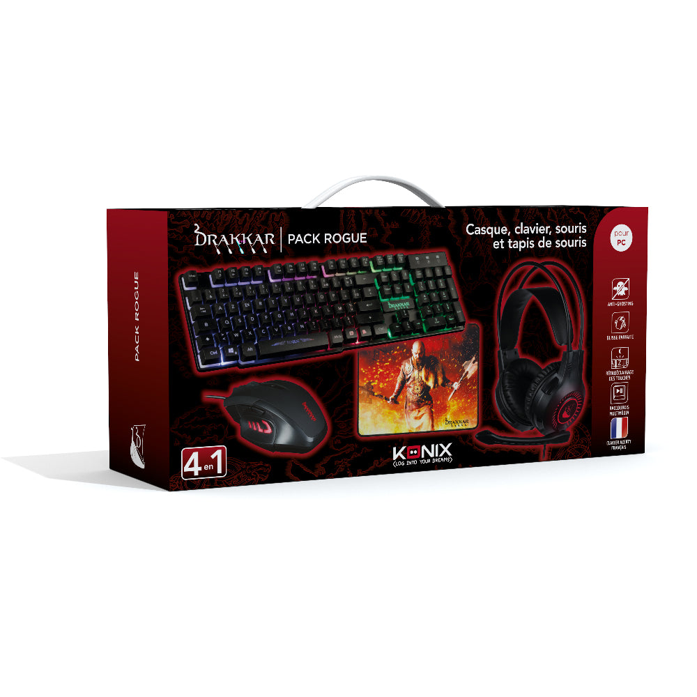 Konix – Pack Rogue 4 en 1 Drakkar