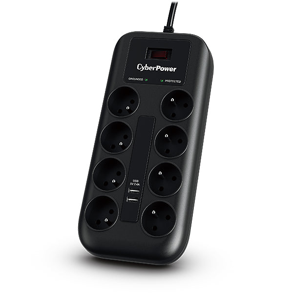 Cyberpower – Multiprise 10A - 1050J 8 Prises Fr Equi